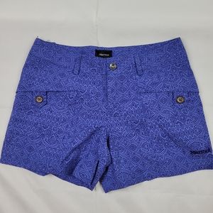 Marmot Walking Shorts 10 High Waist Ginny Blue